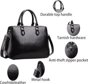 Leather Tote Shoulder Bag