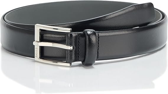 Men’s Smooth Leather Belt with Classic Buckle