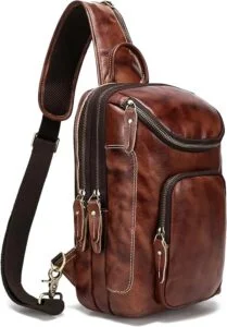 Vintage Leather Sling Bag