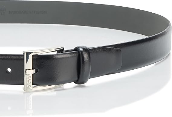 Men’s Smooth Leather Belt with Classic Buckle