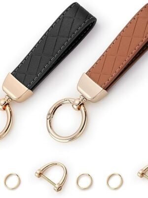Leather Keychain Set