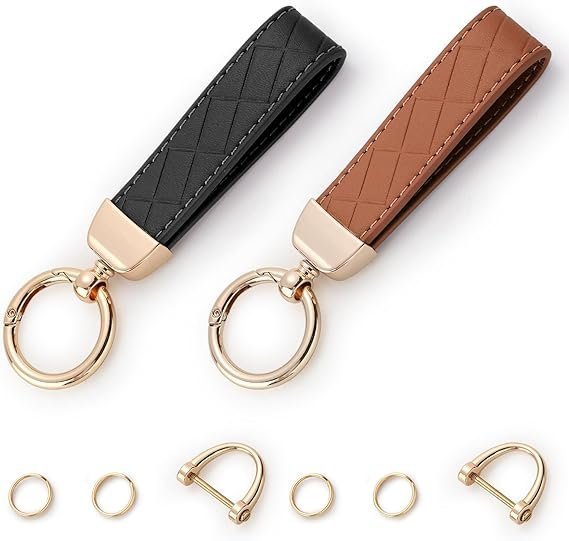 Leather Keychain Set