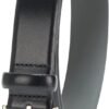 Men’s Smooth Leather Belt with Classic Buckle