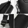 Leather Flap Messenger Bag for Men