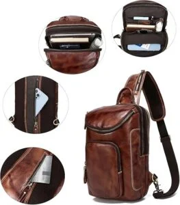 Vintage Leather Sling Bag